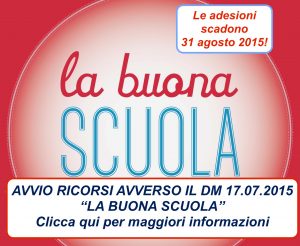 Avvio ricorsi avverso il DM 17.07.2015 "La Buona Scuola" - Ricorri con Orizzonte Docenti