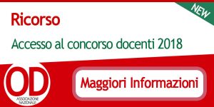 ricorso concorso docenti 2018