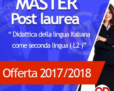 master Didattica della Lingua Italiana come lingua seconda (L2)