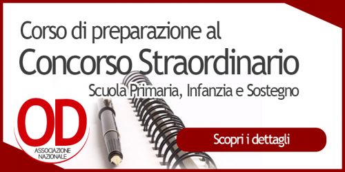 corso di preparazione al concorso straordinario scuola primaria, infanzia e sostegno