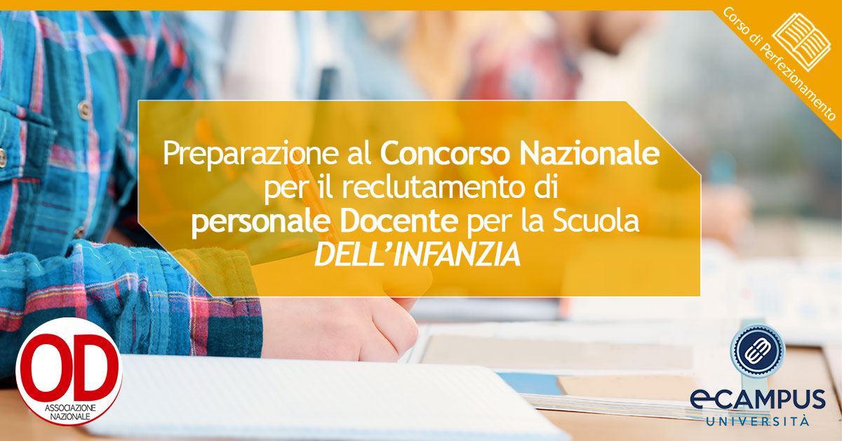 Preparazione concorso nazionale Docenti per la scuola dell'infanzia