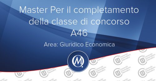 Master per il completamento della classe di concorso area giuridico economica