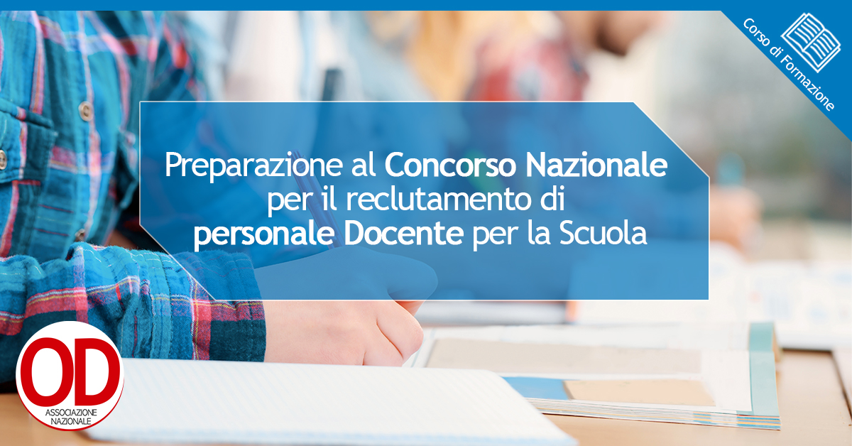 preparazione al concorso nazionale personale docente