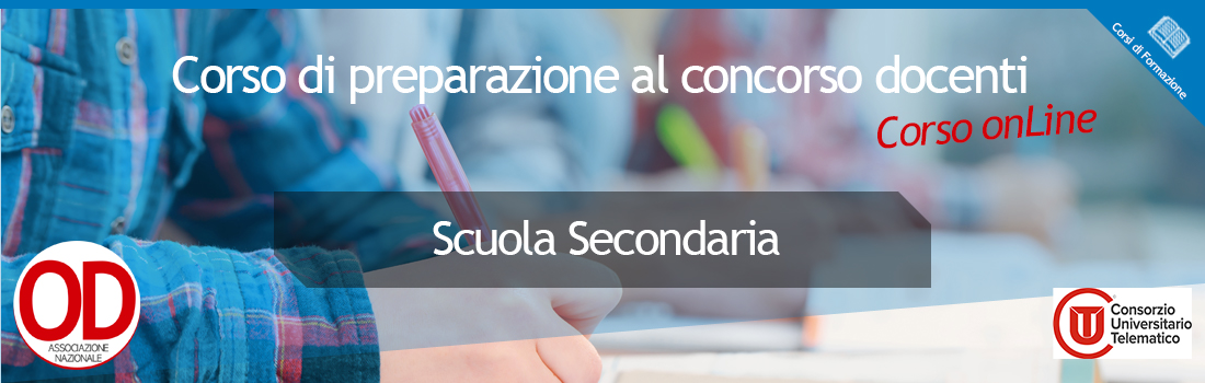 corso preparazione al concorso docenti - scuola secondaria