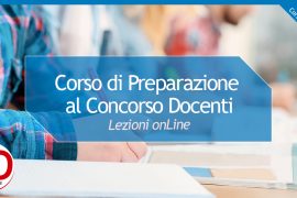 Corso di preparazione al concorso docenti onLine