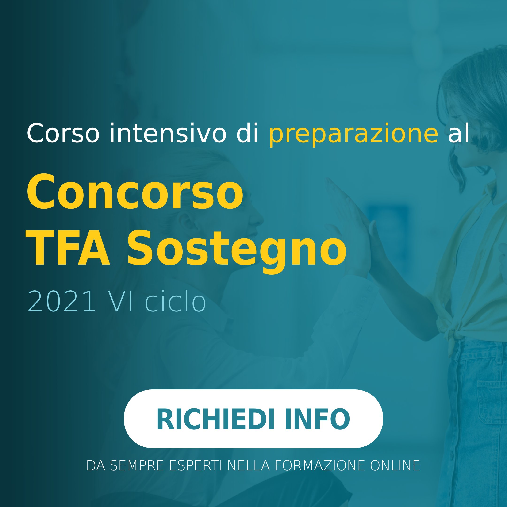 corso di preparazione al concorso tfa sostegno vi ciclo 2021