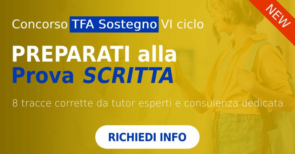 tfa sostegno preparazione prova scritta