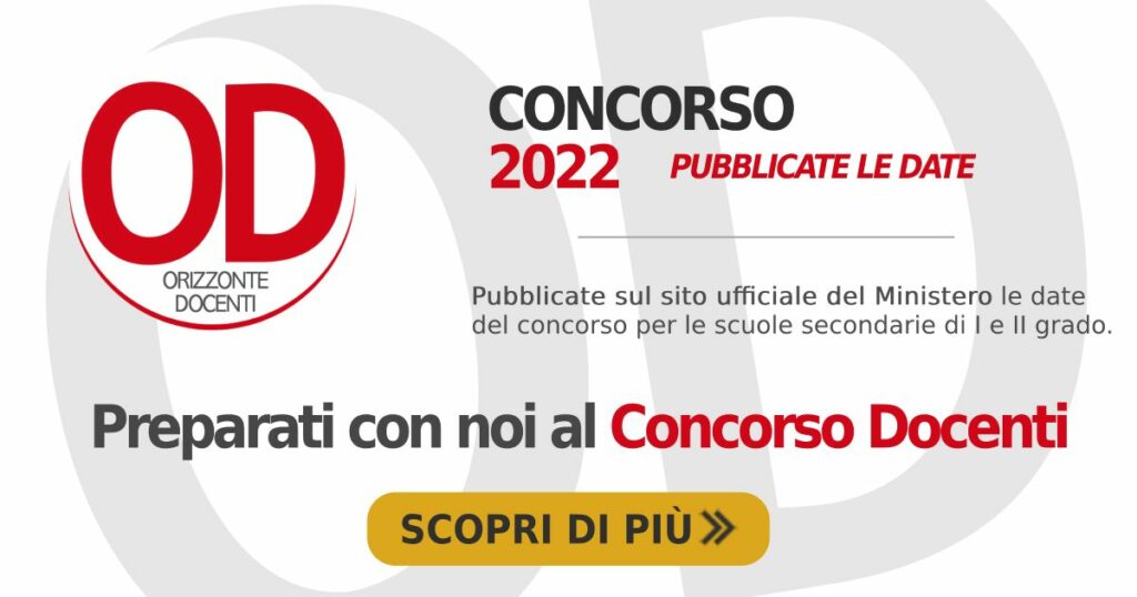 concorso ordinario docenti 2022