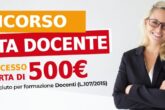 Ricorso Carta Docenti - carta bonus 500 euro docenti a tempo indeterminato