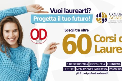 60 corsi di laurea - progetta il tuo futuro - laureati con noi -giurisprudenza economia lettere mediazione linguistica psicologia ingegneria