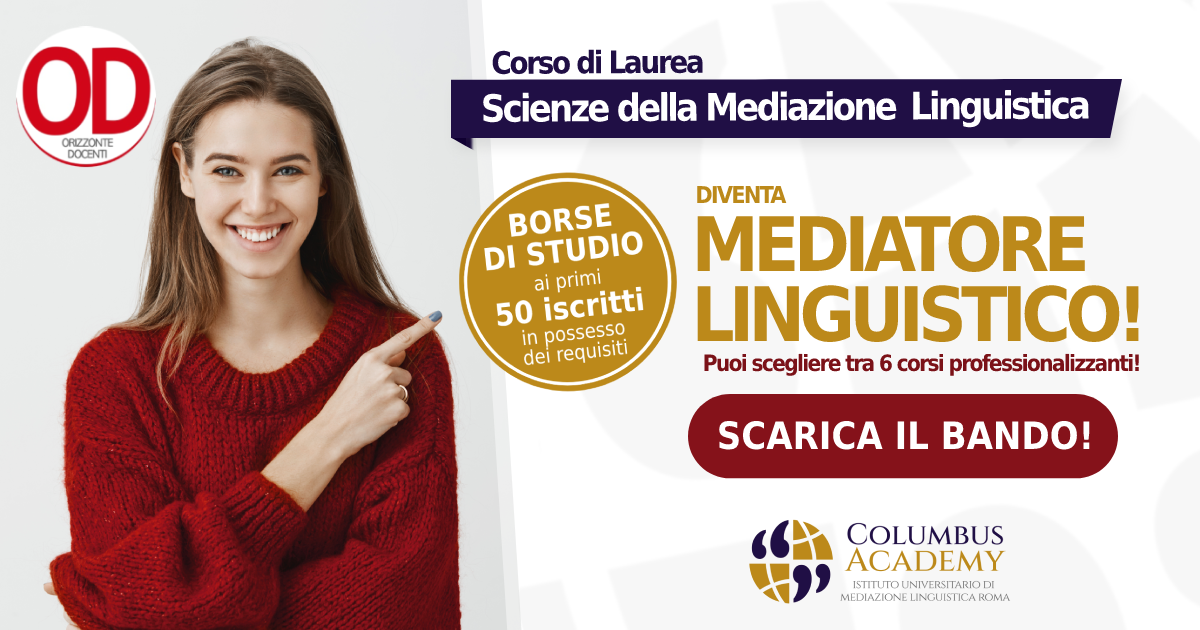 Lesbain Teacher Blackmail Student Hd Sex Video - Columbus Academy SSML - Scuola Superiore Universitaria di Mediazione  Linguistica - Orizzonte Docenti