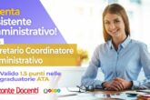 Corso Segretario Coordinatore Amministrativo - graduatoria personale ATA AA - assistente amministrativo