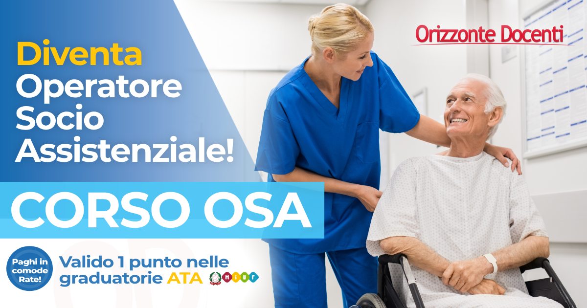 corso osa operatore socio assistenziale 1 punto ata