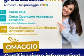 Graduatoria personale ATA - corso osa - segretario coordinatore amministratore - operatore assistenza familiare - aumenta punti - omaggio certificazione informatica