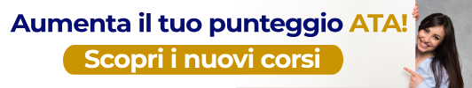 Graduatoria personale ATA - corso osa - segretario coordinatore amministratore - operatore assistenza familiare - aumenta punti - omaggio certificazione informatica