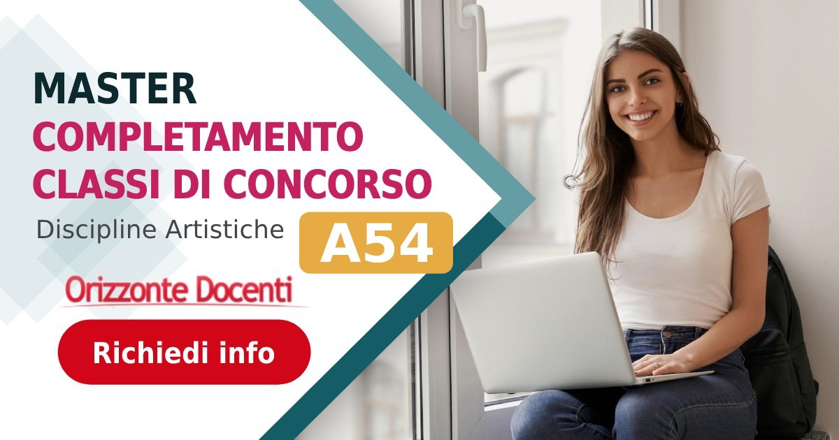 Master A54 CCC Classi di concorso - Discipline Artistiche