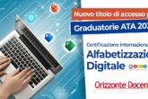 certificazione internazionale alfabetizzazione digitale - corso online orizzonte docenti - graduatoria ata 3 fascia