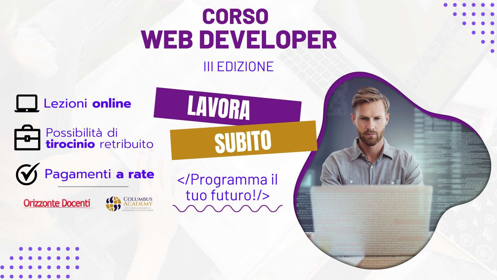 WEb developer sviluppatore web