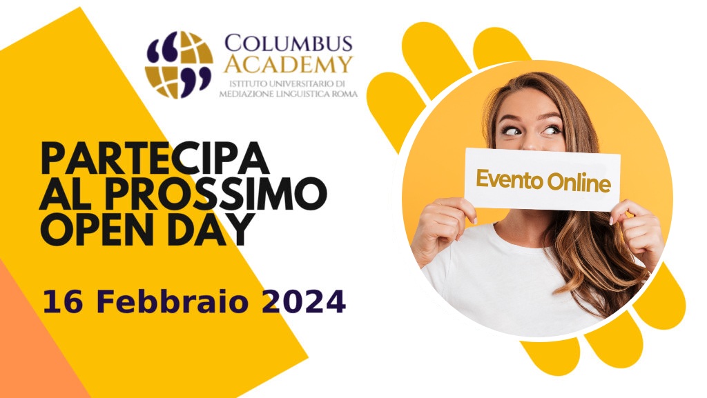 Calumbus Academy - Open Day 16 febbraio 2024