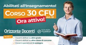 Corso 30 cfu abilitante all'insegnamento