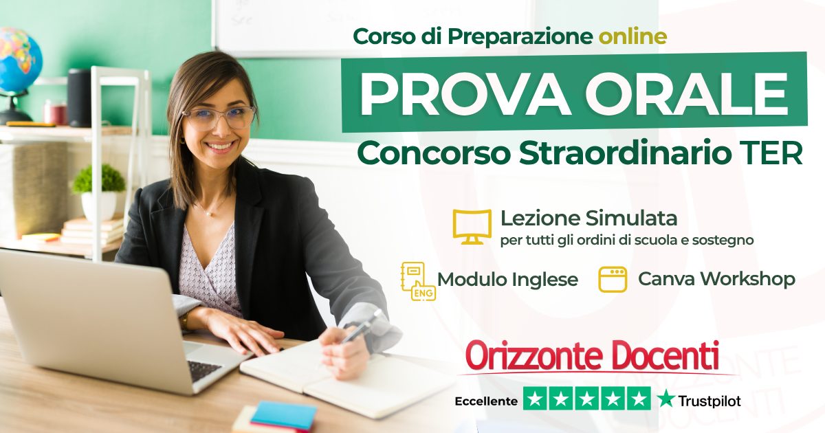 Concorso Docenti 2024 - Corso di Preparazione concorso docenti ter Prova orale - Orizzonte Docenti