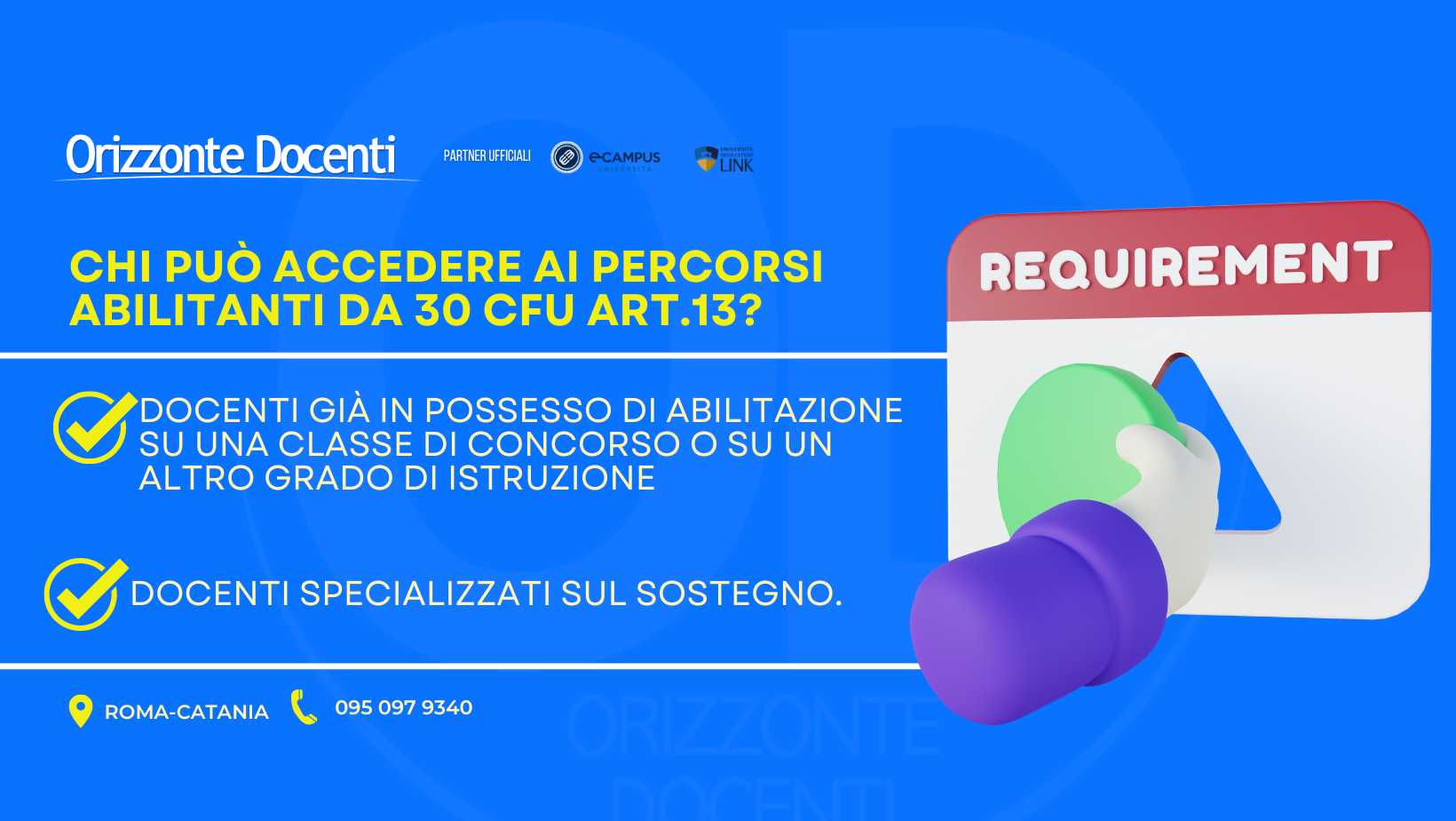 percorsi abilitanti da 30 cfu