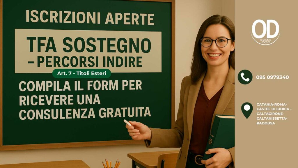 TFA SOSTEGNO - PERCORSI INDIRE