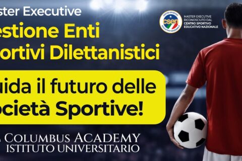 master gestione enti sportivi dilettantistici - riconosciuto dallo CSEN