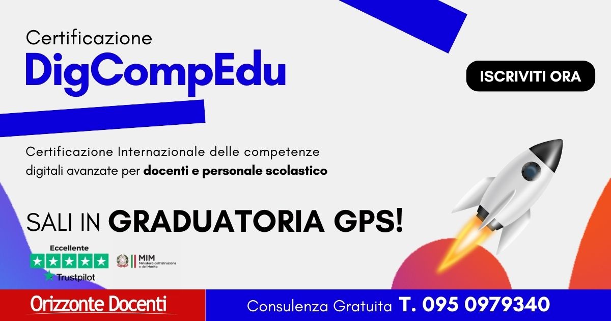 DigCompEdu - certificazione delle competenze digitali. Certificato da ACCREDIA, requisito per graduatorie GPS