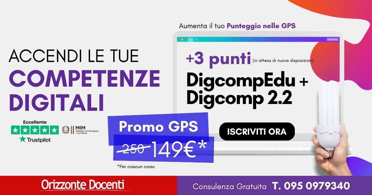 ACCREDIA DigcompEdu + Digcomp 2.2 - certificazioni informatiche valide per le GPS