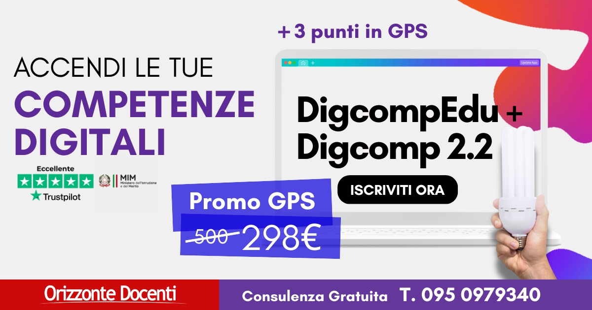 ACCREDIA DigcompEdu + Digcomp 2.2 - certificazioni informatiche valide per le GPS