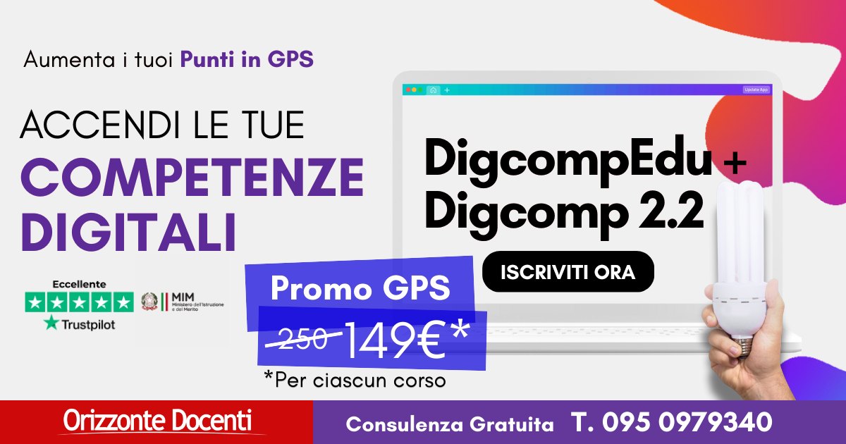 ACCREDIA DigcompEdu + Digcomp 2.2 - certificazioni informatiche valide per le GPS