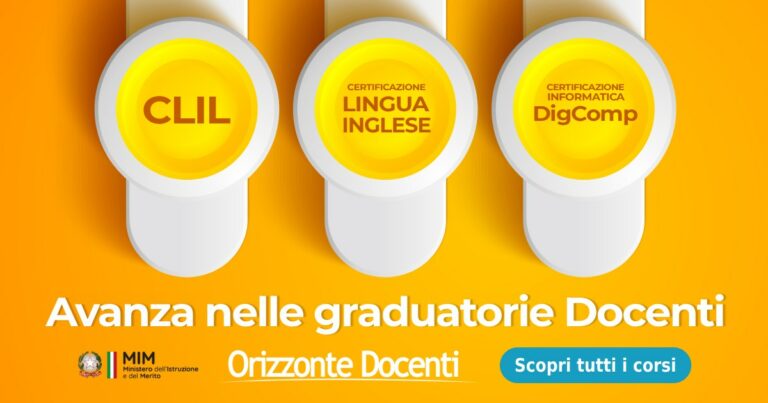 Pacchetti Docenti - Avanza in graduatoria - digcompedu e digcomp 2.2 - alfabetizzazione digitale - certificazione informatica - lingua inglese - clil