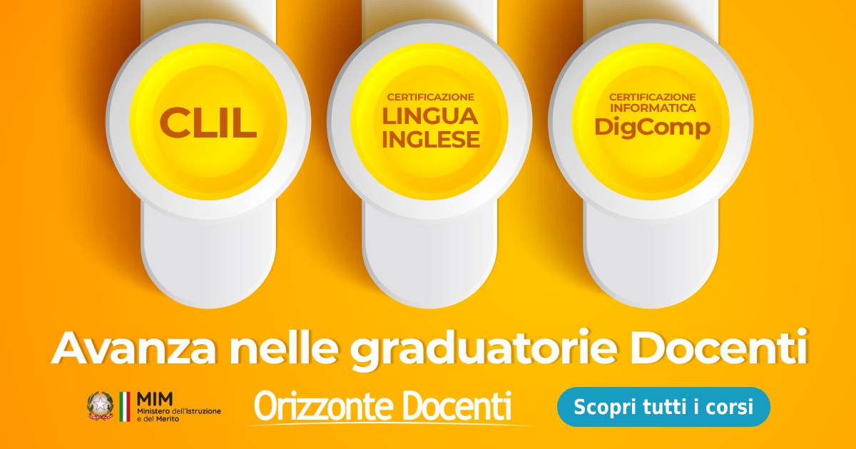 Pacchetti Docenti - Avanza in graduatoria - digcompedu e digcomp 2.2 - alfabetizzazione digitale - certificazione informatica - lingua inglese - clil